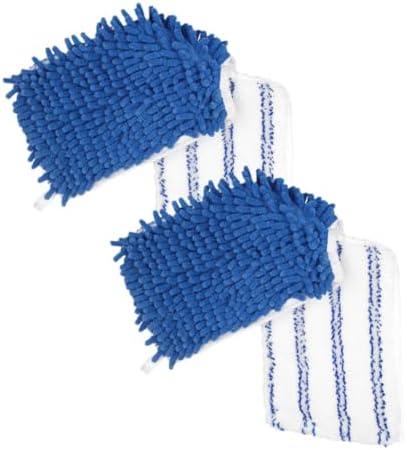 Minkissy 2pcs Chenille Mop Pad Refill for Hardwood Floors