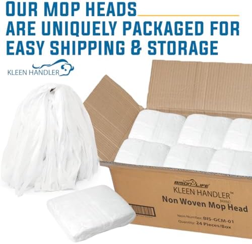 KLEEN HANDLER Non-Woven Mop Head Refill Pack of 6