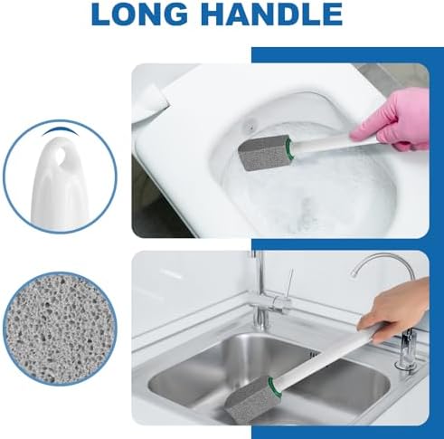 MOXIMAOYI Pumice Stone Toilet Cleaner with Handle 1