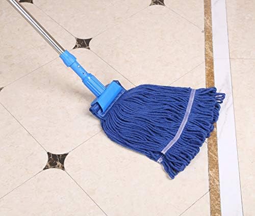 QIPENG Cotton Yarn Mop Head Heavy Duty 24 oz Blue