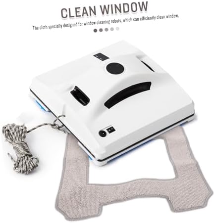 4Pcs Washable Window Mop Cloths for Robot and Home Use