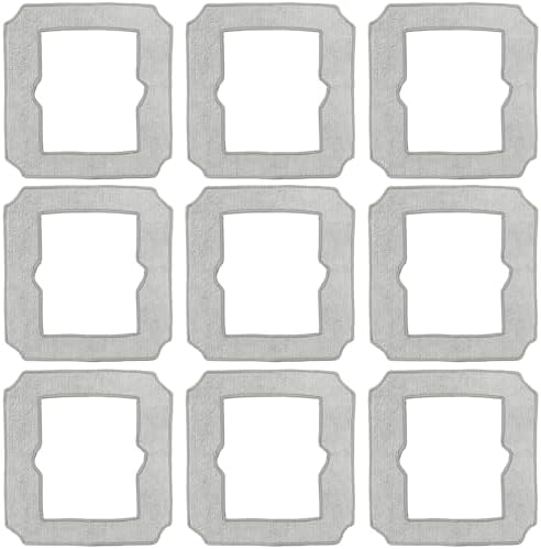 JZSTARINGE Mopping Pads for ECOVACS Winbot Mini 9 Pcs Reusable Cleaning Replacement