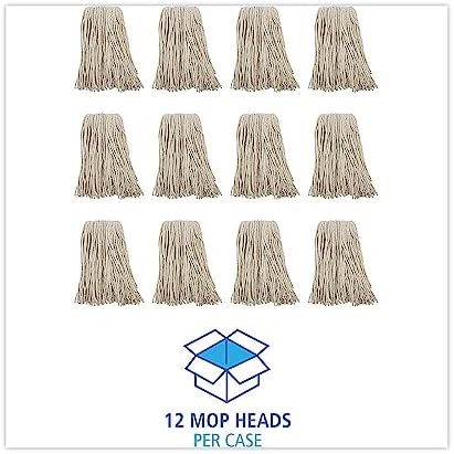 Boardwalk Premium Cut-End Wet Mop Heads 12CT