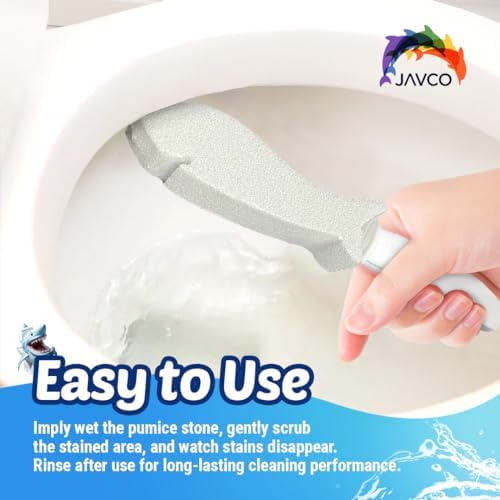 2 Pack Pumice Stone with Handle for Toilet Cleaning