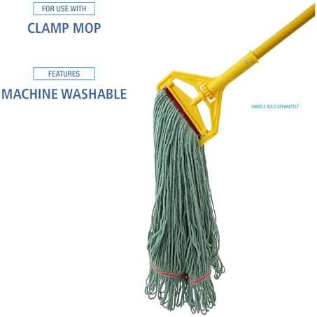 Boardwalk BWK503GNNB Premium Cotton Mop Head - Large Green 12Carton