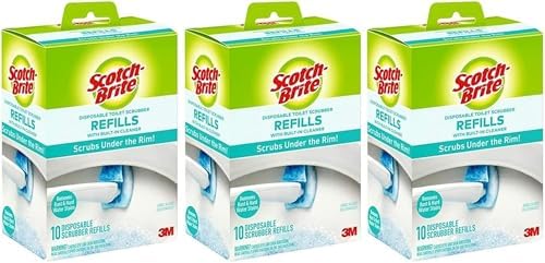 3M Scotch-Brite Toilet Scrubber Refill Pads 30 Count