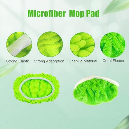 6 Pack Reusable Microfiber Mop Pads for Swiffer Sweeper 1