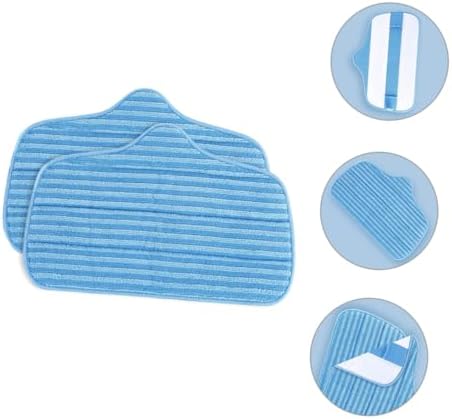 2PCS Reusable Microfiber Mop Pads for Hardwood Floors 1