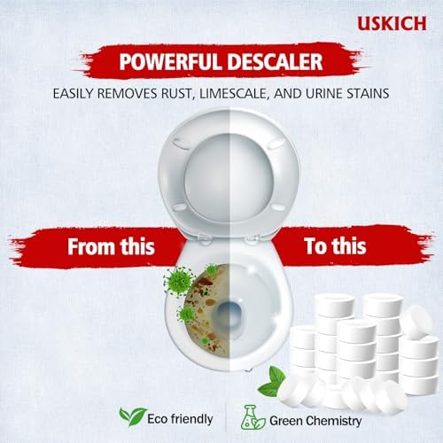 USKICH Toilet Bowl Cleaner Tablets - 80 Pack