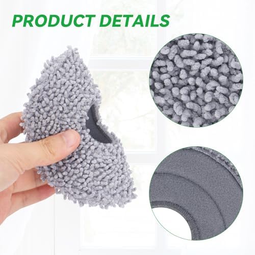 Sgizoku Microfiber Mop Pads for Roborock Q RevoQrevo MaxV - 8Pcs Set