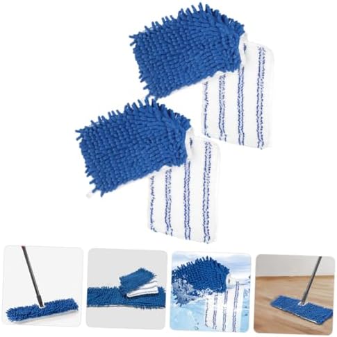2Pcs Chenille Mop Replacement Pads Reusable