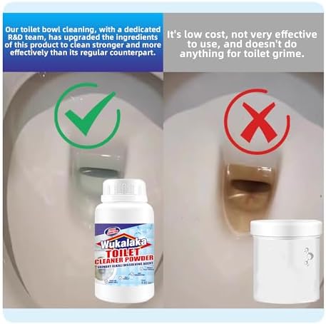 WUKALAKA Pumice Sticks Toilet Cleaner with 250ml Foam Solution