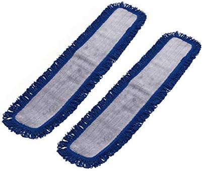 Real Clean 36 Inch Fringe Microfiber Mop Pads Pack of 2 1