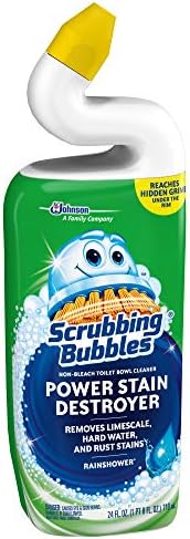 Scrubbing Bubbles Toilet Bowl Cleaning Gel 24oz Rainshower Scent