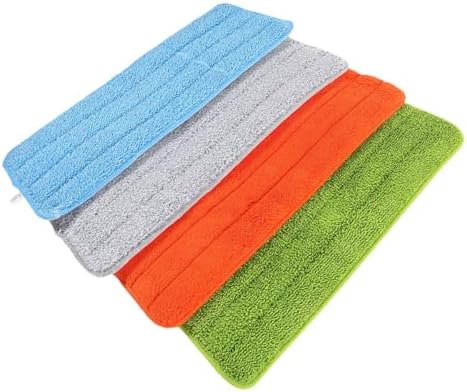 4pcs Reusable Fiber Cloth Mop Pad Refills
