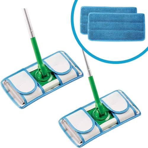 Old Home Kitchen Reusable Microfiber Mop Pads 2 Pack 1