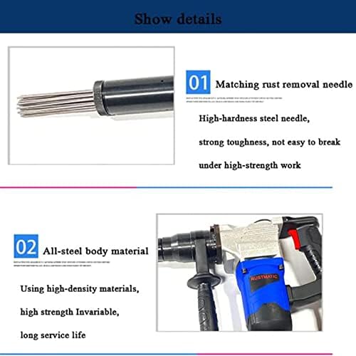 JINGEDD 1100W Electric Needle Derusting Gun