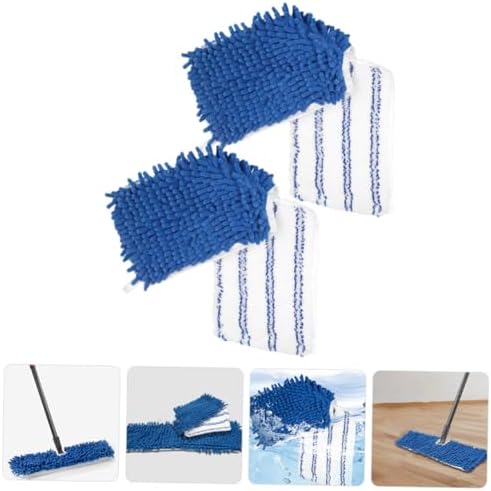 CALLARON 2pcs Chenille Mop Replacement Pads Reusable