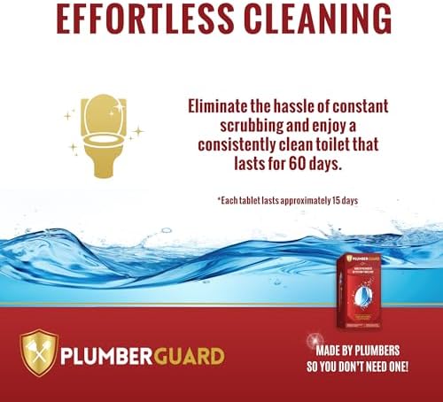 PlumberGuard Toilet Tablets 4 Pack - Chlorine Free