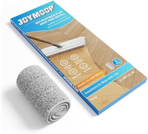 JOYMOOP 13 Microfiber Mop Pad Replacement - Grey
