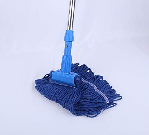 QIPENG Cotton Yarn Mop Head Heavy Duty 24 oz Blue