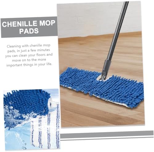 2Pcs Chenille Mop Replacement Pads Reusable