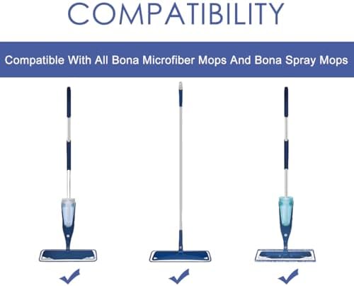 Diteje 5 Pack Washable Mop Pads for Bona Replacement
