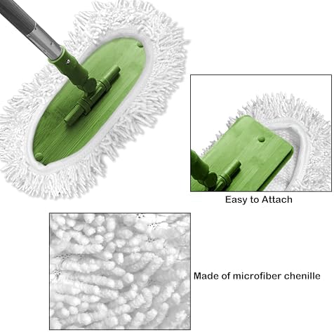 Reusable Microfiber Mop Pads 4 Pack for Swiffer