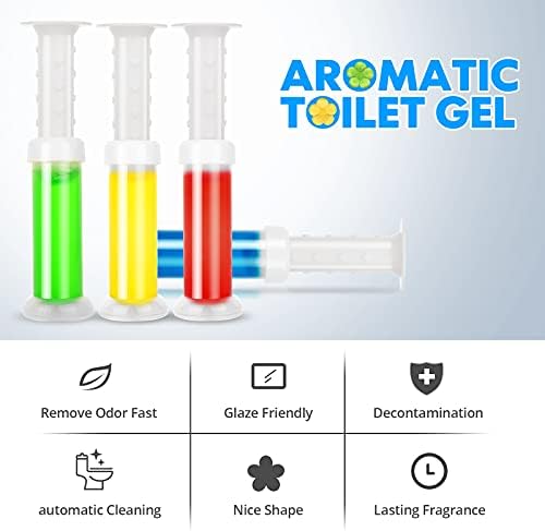 SINOKF Toilet Gel Stamp 4Pcs 36 Count Flower Fragrance Deodorizer