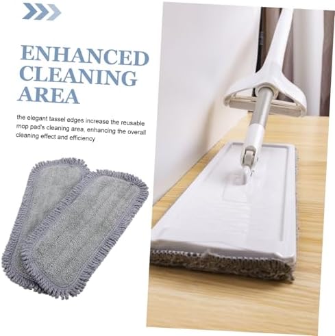 2pcs Microfiber Mop Replacement Pads Reusable