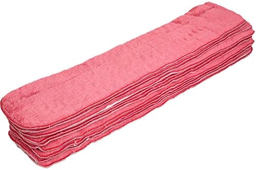Arkwright Spray Mop Replacement Pads - Pack of 12 Red 24 in
