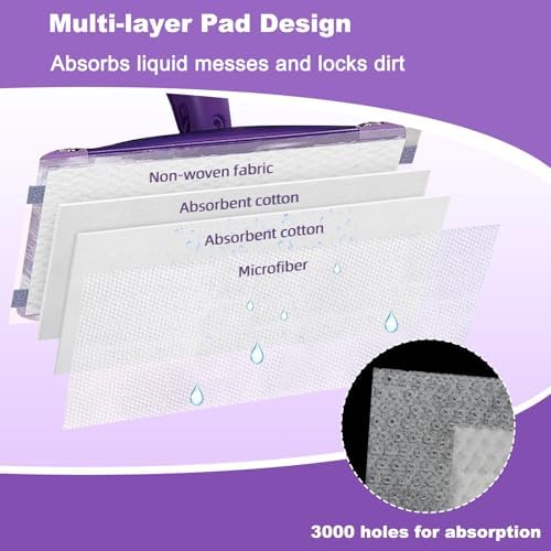 40 Pack WetJet Mop Pad Refills for Multi-Surface Cleaning