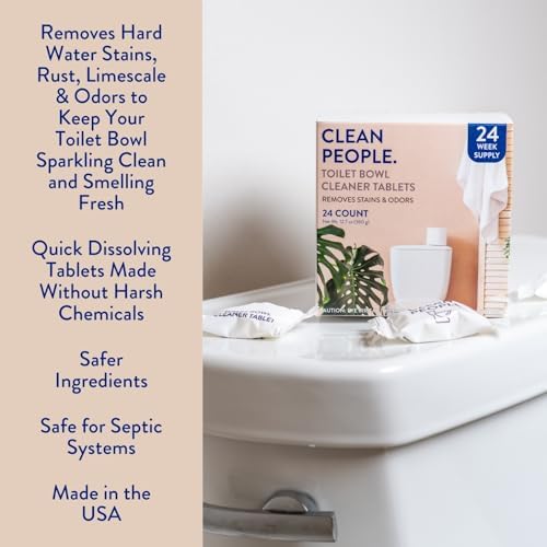 THE CLEAN PEOPLE Toilet Cleaner Tablets 24 Count