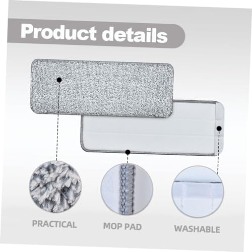 3pcs Microfiber Mop Pads Replacement Durable Floor Cleaner