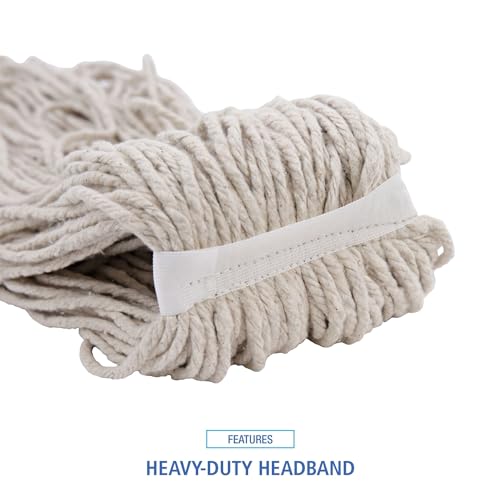 Boardwalk Mop Head Replacement 32oz Cotton White 12Carton