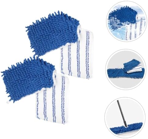 2pcs Chenille Mop Pads Refill for Hardwood Floors