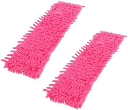 2Pcs Red Mop Cloth Replacement for Home Cleaning