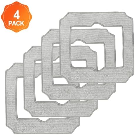 CRIDENG 4 Pack Replacement Mop Pads for ECOVACS WINBOT MINI