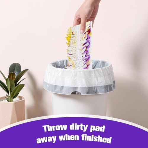 KozzHogar Disposable Mopping Pads Refills Purple-15 Pack