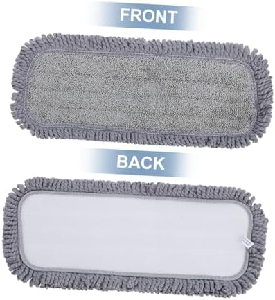 2pcs Microfiber Mop Pads Reusable for Floor Cleaning