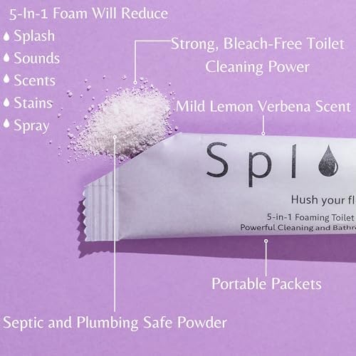 SplaShh 5 in 1 Toilet Cleaner 30 Powder Packets Eco-Friendly