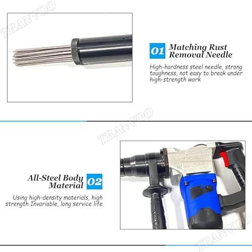 TBANVOO Electric Rust Removal Tool with 3600-4500 RPM