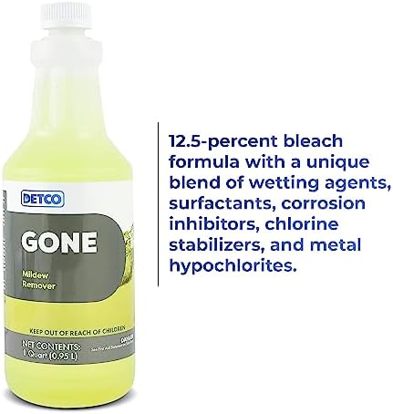 Detco GONE Mold Mildew Remover 1-Quart Spray