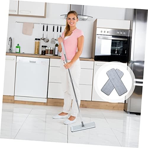 2pcs Microfiber Mop Pads for Wet Dry Cleaning 1