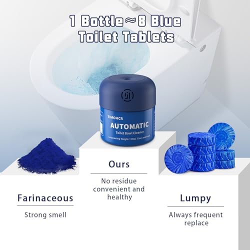 TIMOHCR Toilet Bowl Cleaner Tablets with Lemon Scent