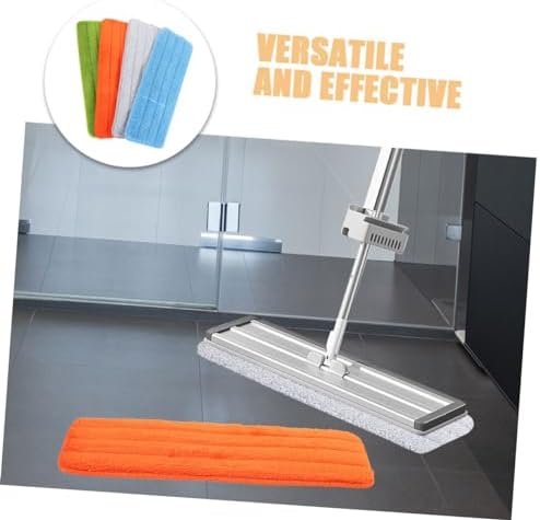 4pcs Reusable Fiber Cloth Mop Pad Refills
