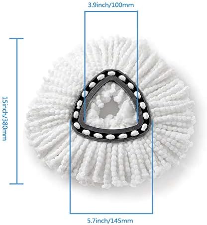StrengthMix Spin Mop Refill Heads 4-Pack Machine Washable