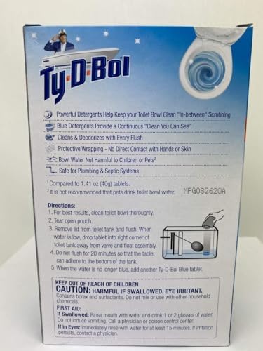 GOV Ty D BOL Toilet Cleaning Tablets Blue Spruce Scent 10 Tabs