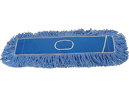 Rubbermaid Twisted Loop Dust Mop Head 25-Inch Blue Cotton Refill