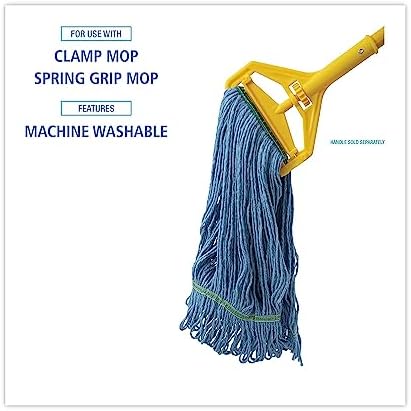 Boardwalk BWK502BLNB Super Loop Wet Mop Head - Medium Blue